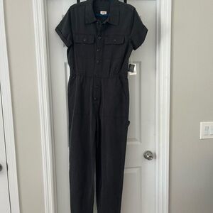Jumpsuit Charcoal gray Button-Up size M